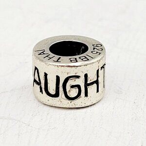 Sterling Silver Daughter Charm Bead 925 IBB Thai European Style Bracelets 1.92gr